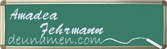 Amadea Fehrmann Visitenkarte